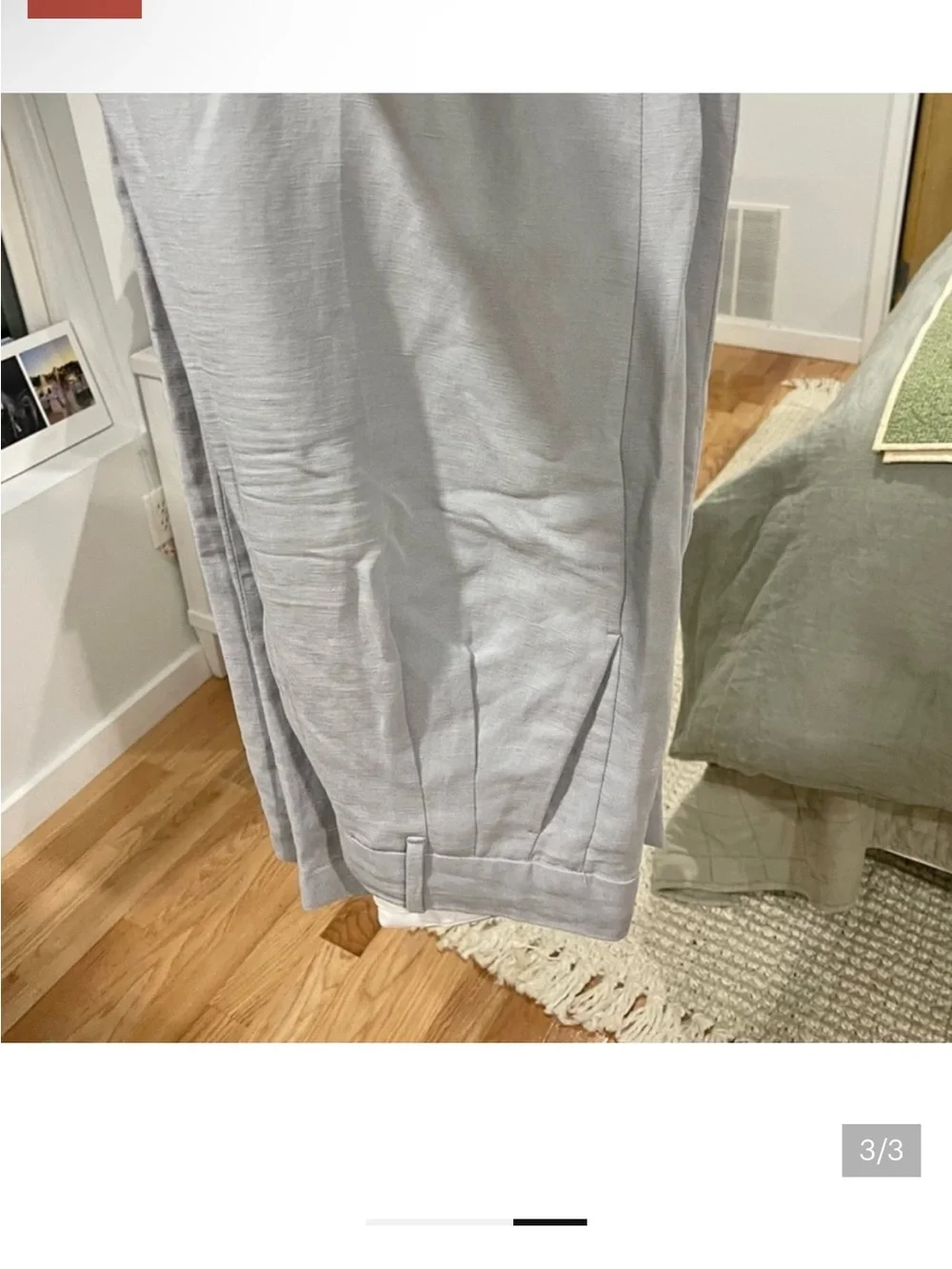 Wilfred Aritzia The Effortless Linen Blend Wide Leg Pant Size 2